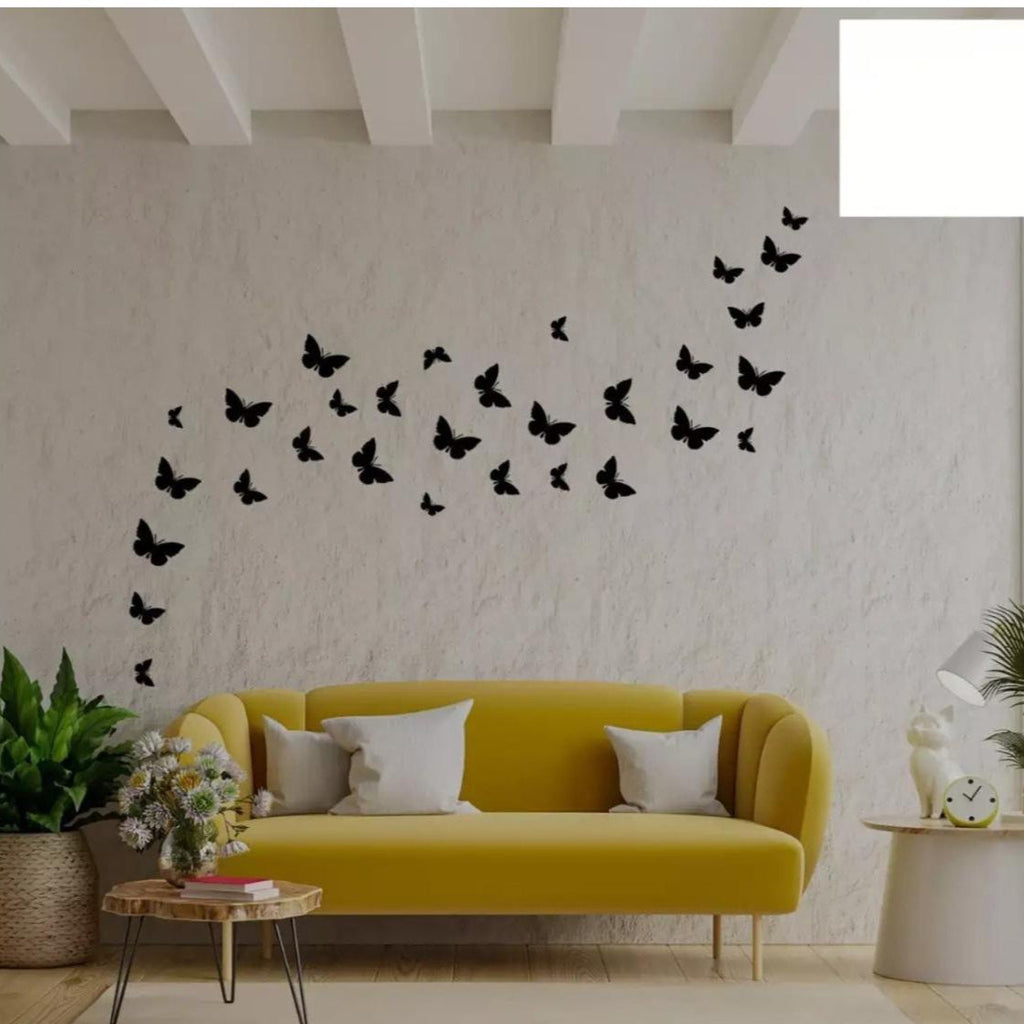 30 Pcs Nature's Butterflies Wooden Wall Art Collection