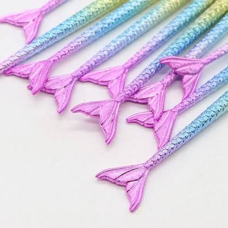 Mermaid Makeup Brushes – 2 Piece Soft Cosmetic Brush Set