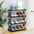 4 Layer X Shape Shoe Rack For Home & Office