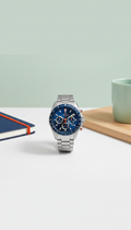 Deep Blue Chronograph Stainless Steel