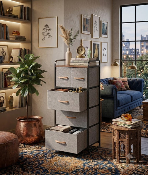 5-Drawer Fabric Chest of Drawers – Modern Storage Organizer