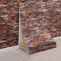 1PCS Rustic Brick Peel-and-Stick Wall Sheet (70×77cm)