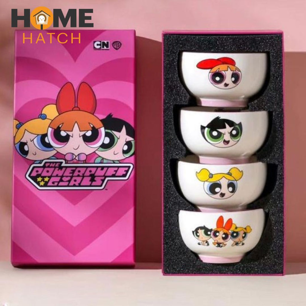 Powerpuff Girls Ceramic Bowl Gift Box Set – 4 Pieces