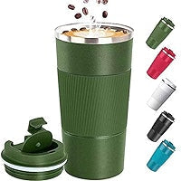Insulated Stainless Steel Car/Travel Coffee Mug with Non-Slip Case