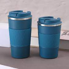 Insulated Stainless Steel Car/Travel Coffee Mug with Non-Slip Case - Home Hatch