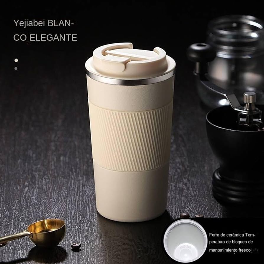 Insulated Stainless Steel Car/Travel Coffee Mug with Non-Slip Case - Home Hatch
