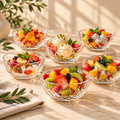 DELISOGA 4.5-Inch Glass Dessert & Fruit Bowl Set of 6 – Clear Serving Bowls