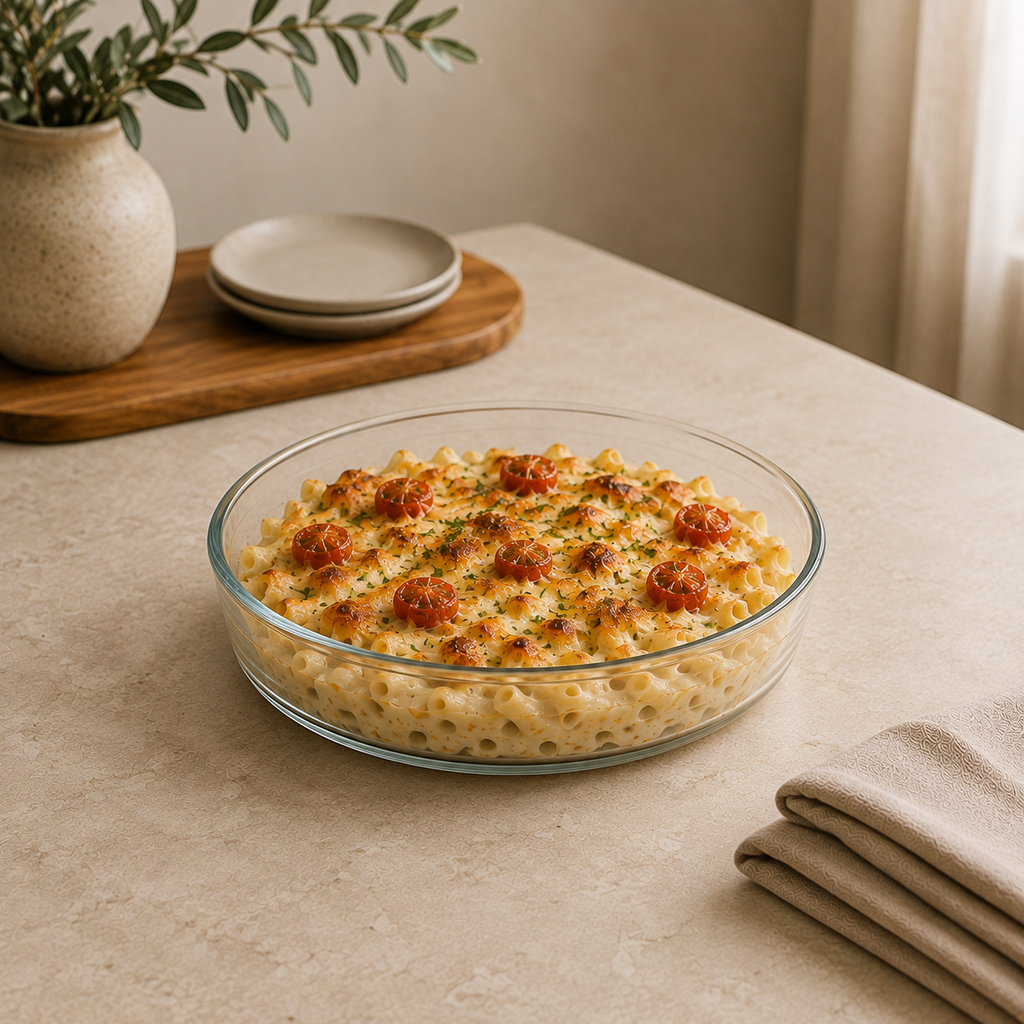 Delisoga glass baking dish round glass baking dish glass casserole dish clear glass baking dish round glass roasting dish oven to table glass dish glass bakeware glass serving dish round casserole dish glass baking dish PakistanDelisoga clear round glass baking and serving dish for casseroles, roasting, baked pasta, vegetables and oven-to-table presentation.