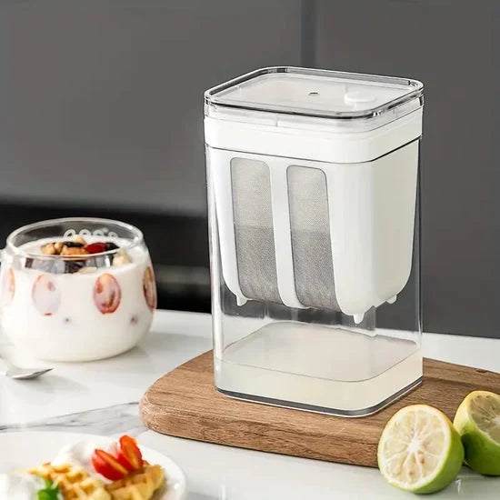 Greek Yogurt Maker & Fine Mesh Strainer – Yogurt Filter & Whey Separator