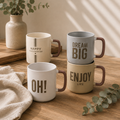 Inspirational Ceramic Coffee Mugs with Handles | Printed Tea & Coffee Cups for Home & Office