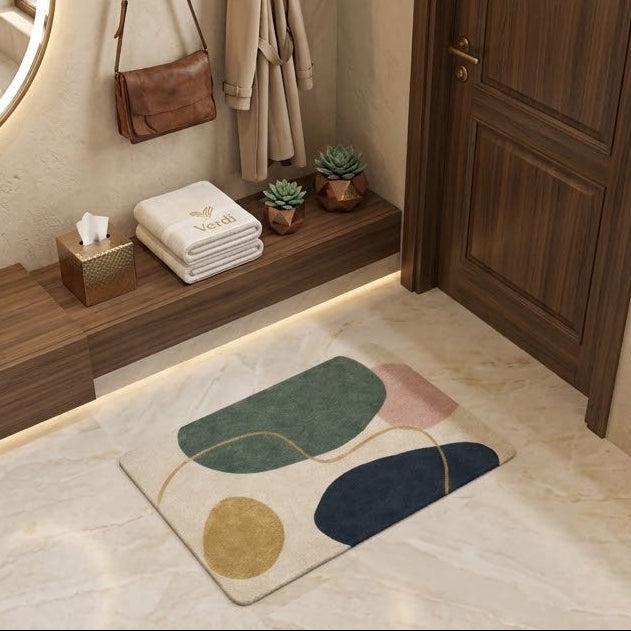 Stylish Non Slip Floor Mat For Home Decorative (22x15Inch)
