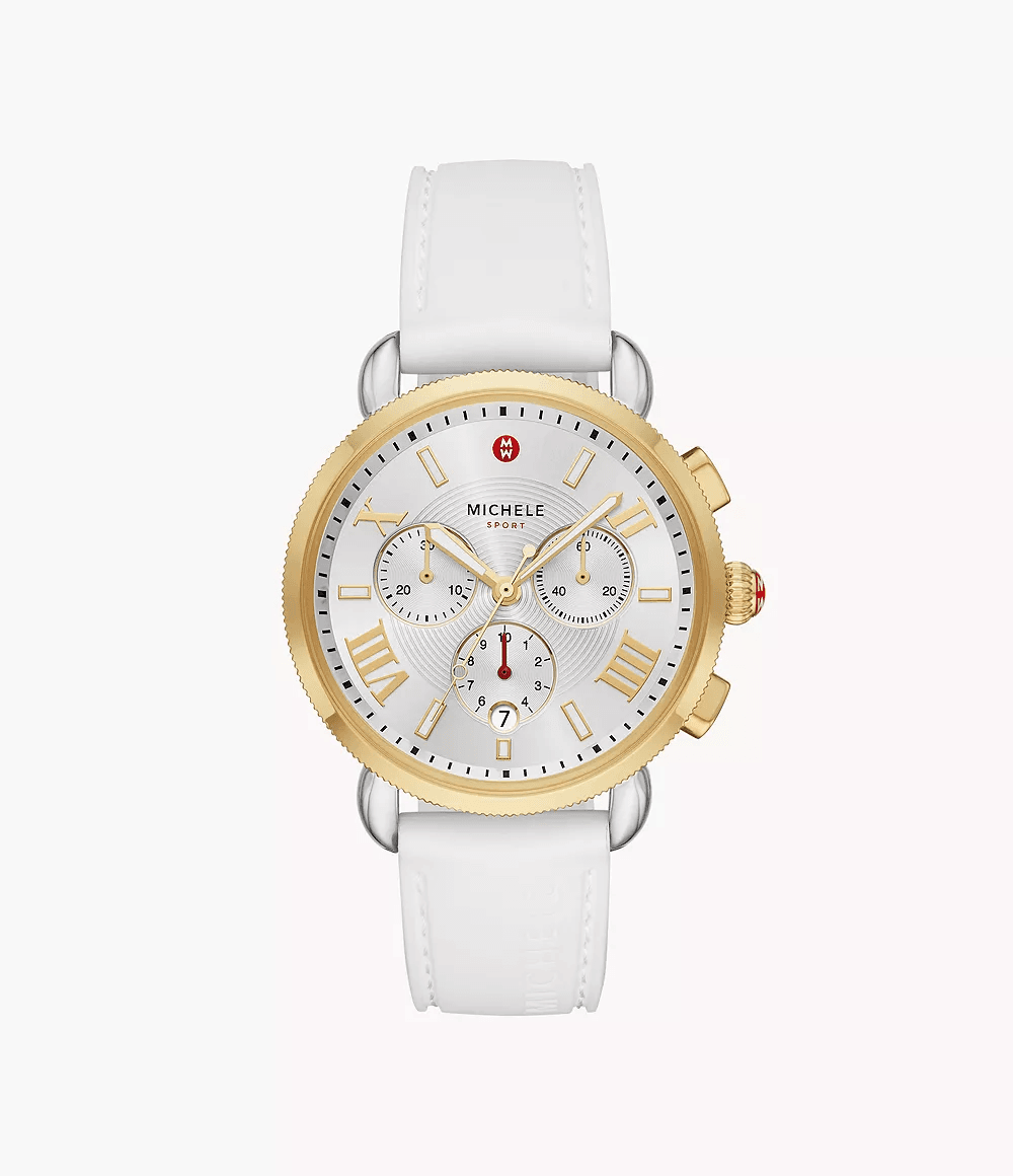 Michele Sporty Sport Sail White Silicone Watch MWW01P000017