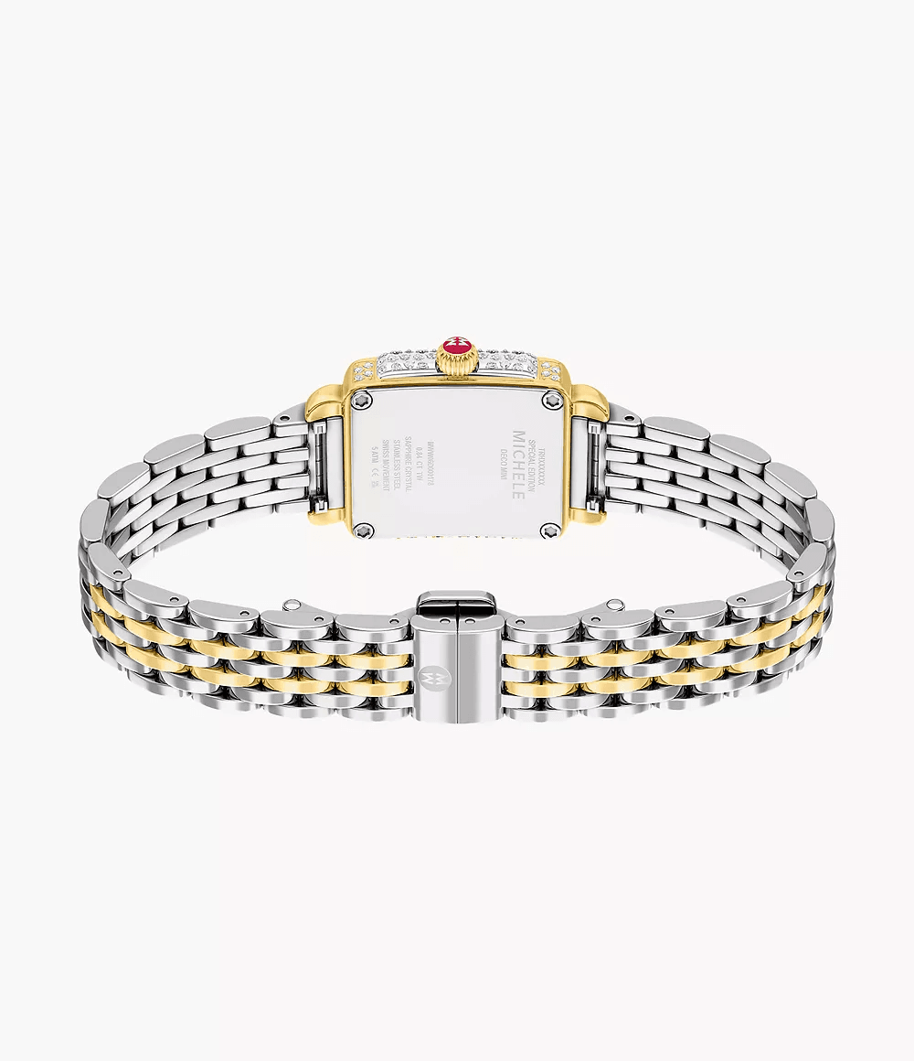 Michele Deco Madison Mini 18K Two-Tone Gold-Plated Watch MWW06D000178