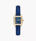 Michele Deco Madison Mini Navy Leather Watch MWW06D000180
