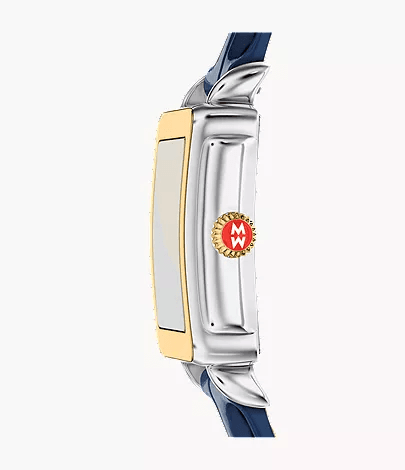 Michele Deco Sport Mid Navy Leather Watch MWW06H000012