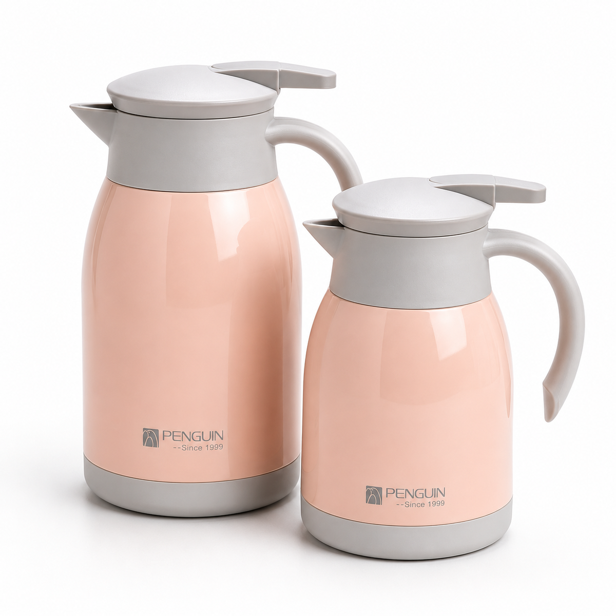 Penguin Original Stainless Steel Vacuum Flask (Pink Edition) | Premium Tea & Coffee Thermos Jug