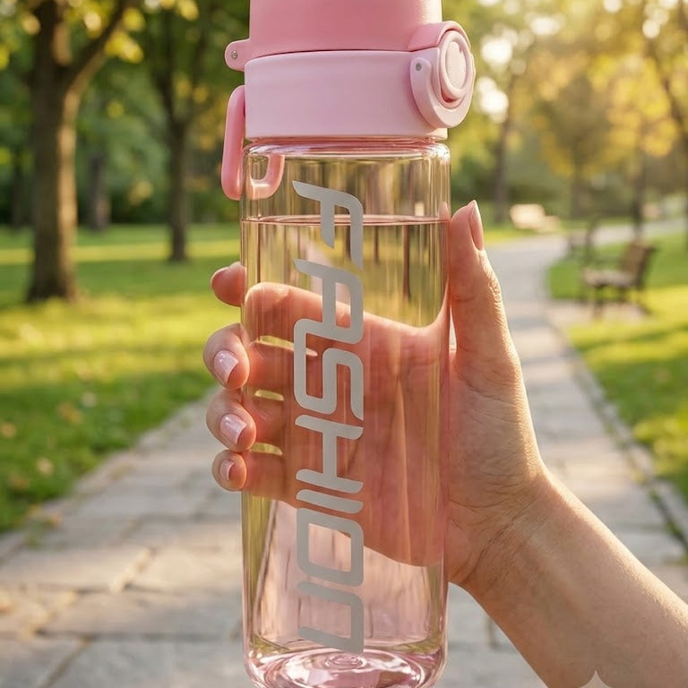 Leakproof Sports Water Bottle – Easy Carry Drinking Bottle (Random Color)
