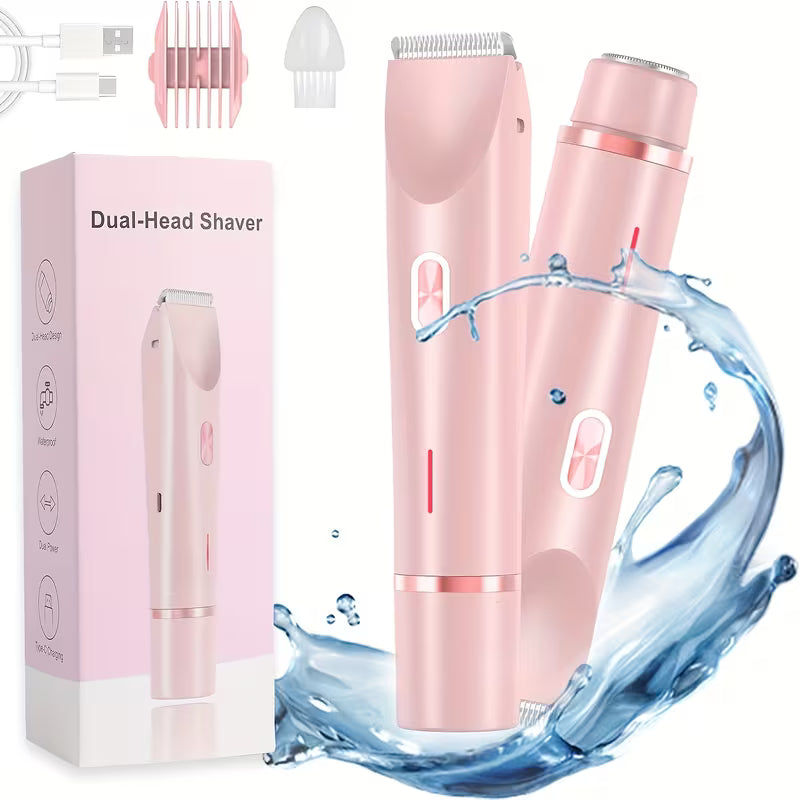 2 In 1 Dual Head Electric Shaver & Trimmer Device For Women