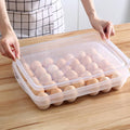 24 Slot Egg Organizer Box – Durable Plastic Fridge Storage Container