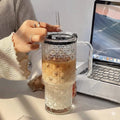 Glass Tumbler With Straw Stylish Reusable Drinkware