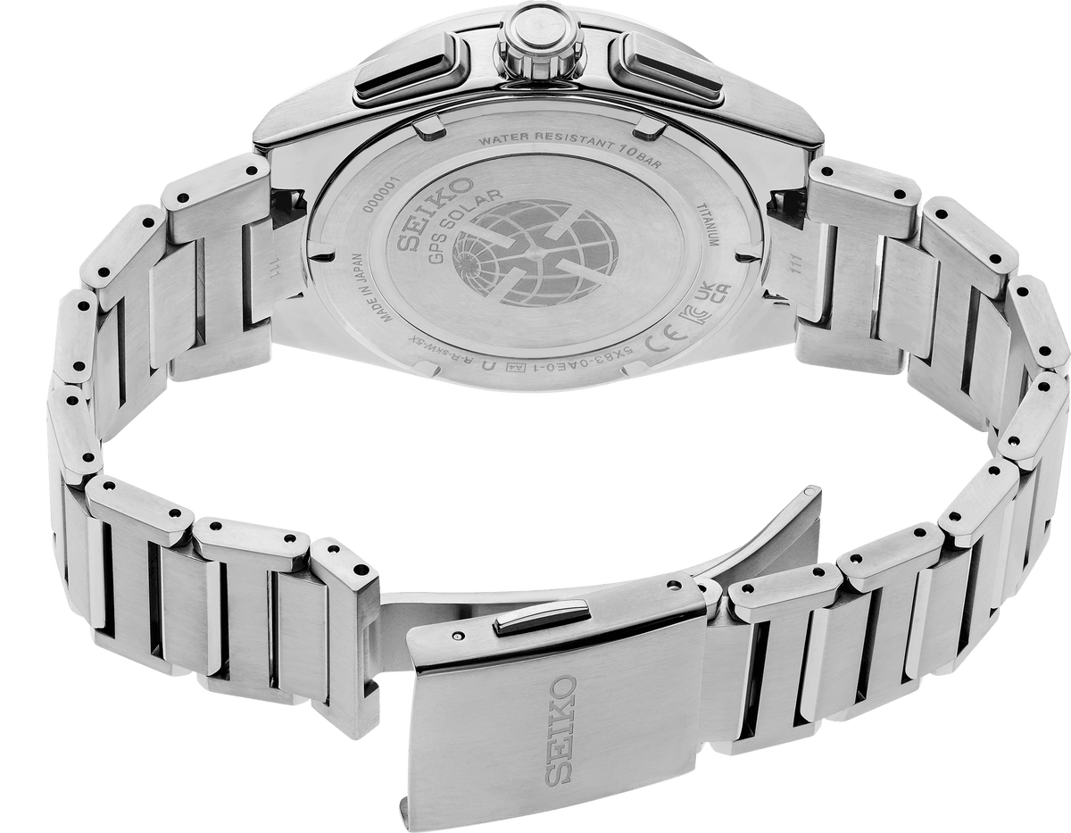 Seiko Astron GPS Solar Dual-Time Chronograph Watch SSH159