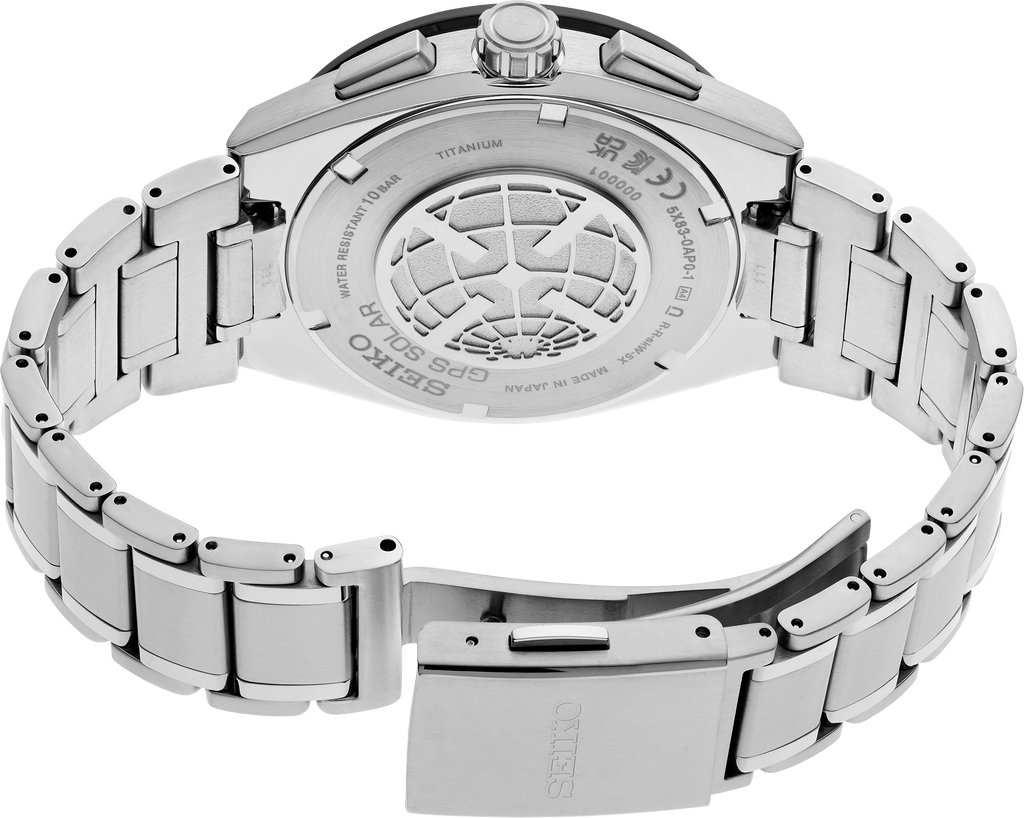 Seiko Astron GPS Solar Dual-Time Chronograph Watch SSH175