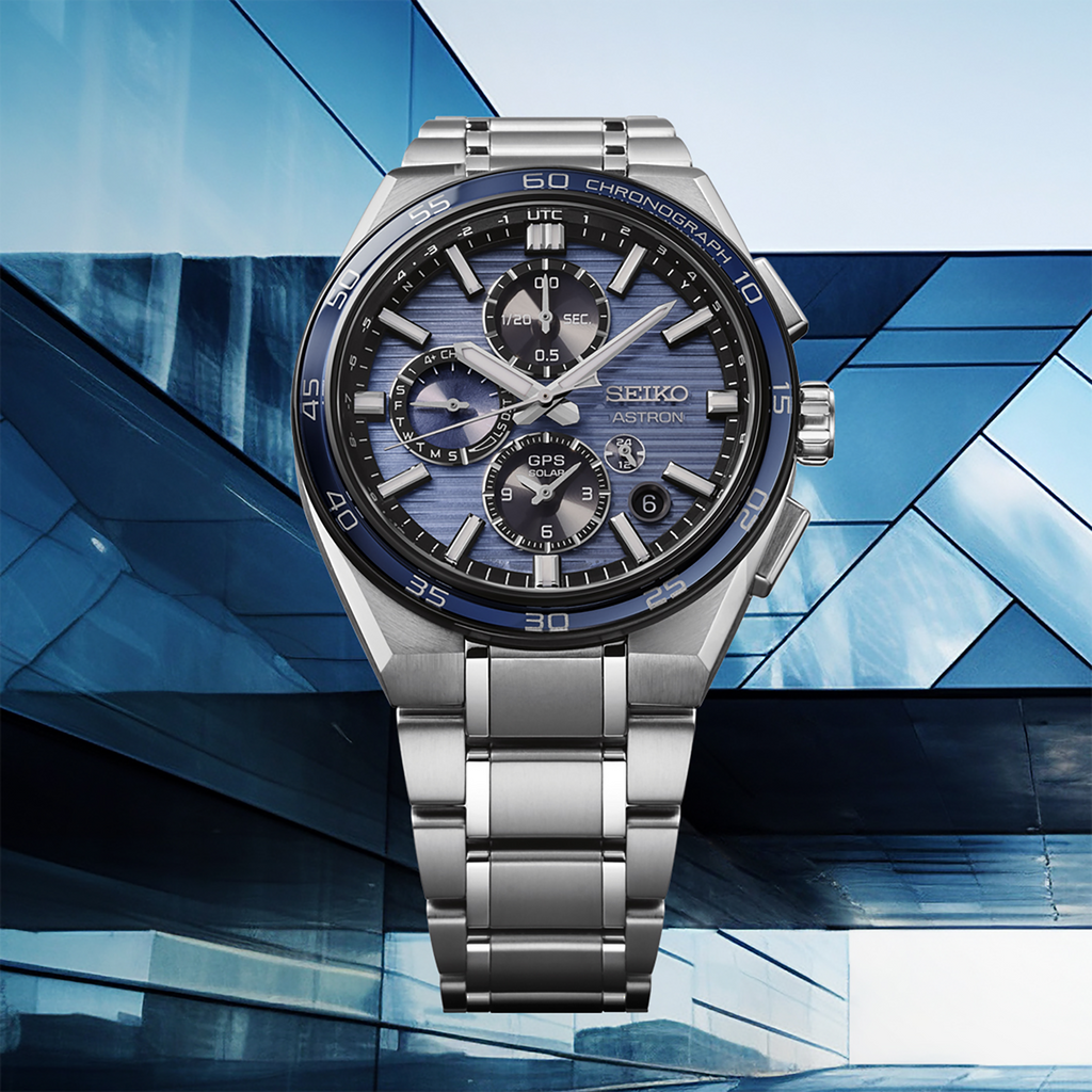 Seiko Astron GPS Solar Dual-Time Chronograph Watch SSH175