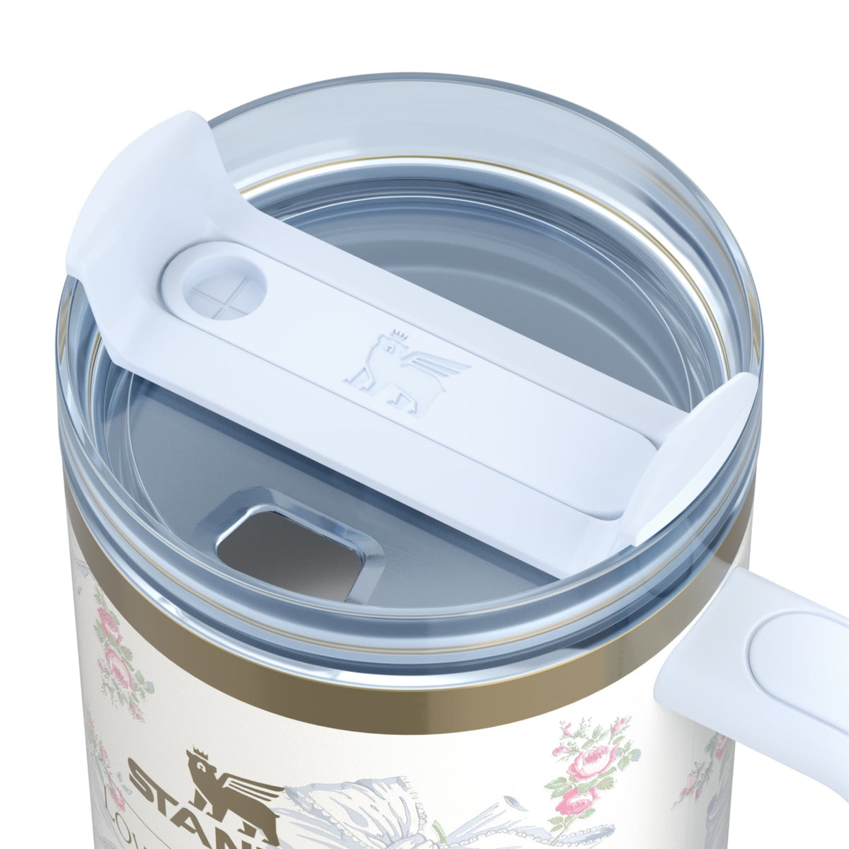 The Stanley X LoveShackFancy Holiday Quencher 40 OZ  - Rosa Beaux Blue