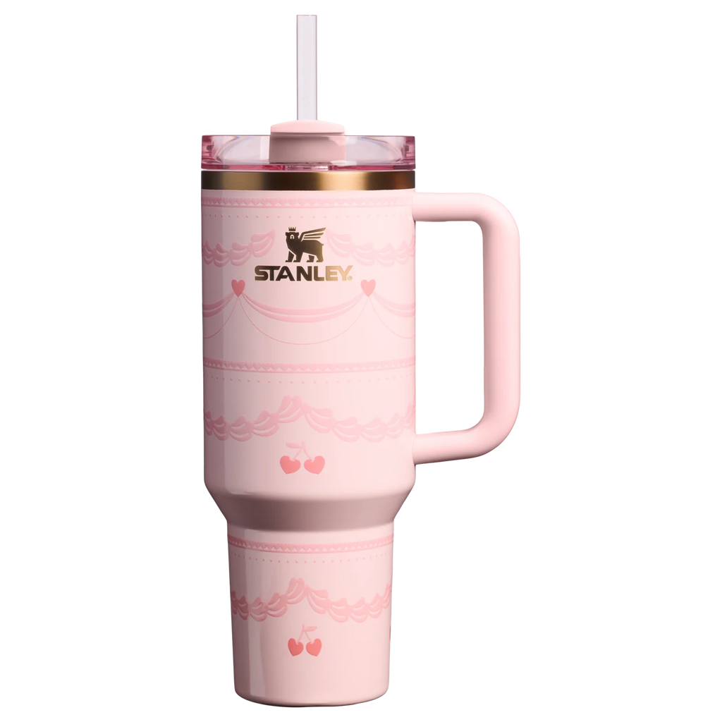 The Valentine’s Day Quencher H2.0 FlowState™ Tumbler | 40 OZ – Pink Velvet Cake