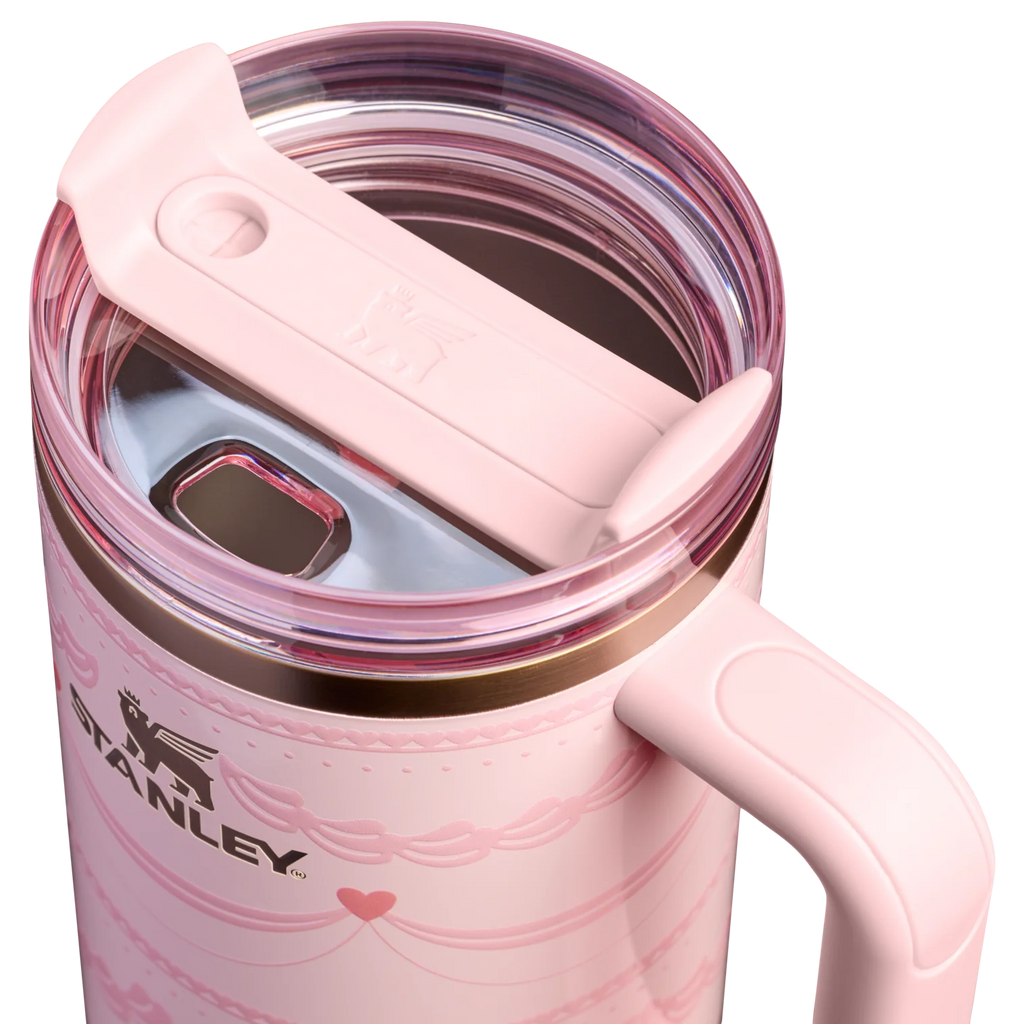 The Valentine’s Day Quencher H2.0 FlowState™ Tumbler | 40 OZ – Pink Velvet Cake