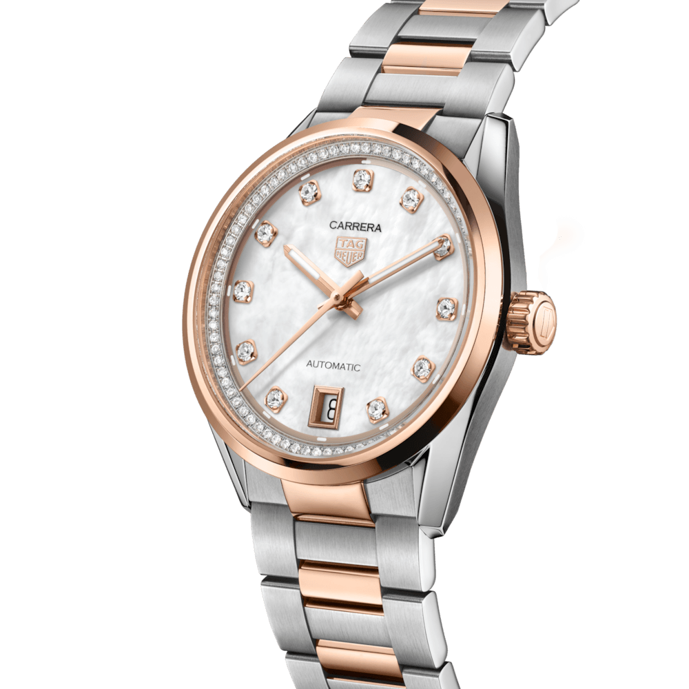 Tag Heuer Carrera Date Automatic Steel And Gold Watch WBN2351.BD0000