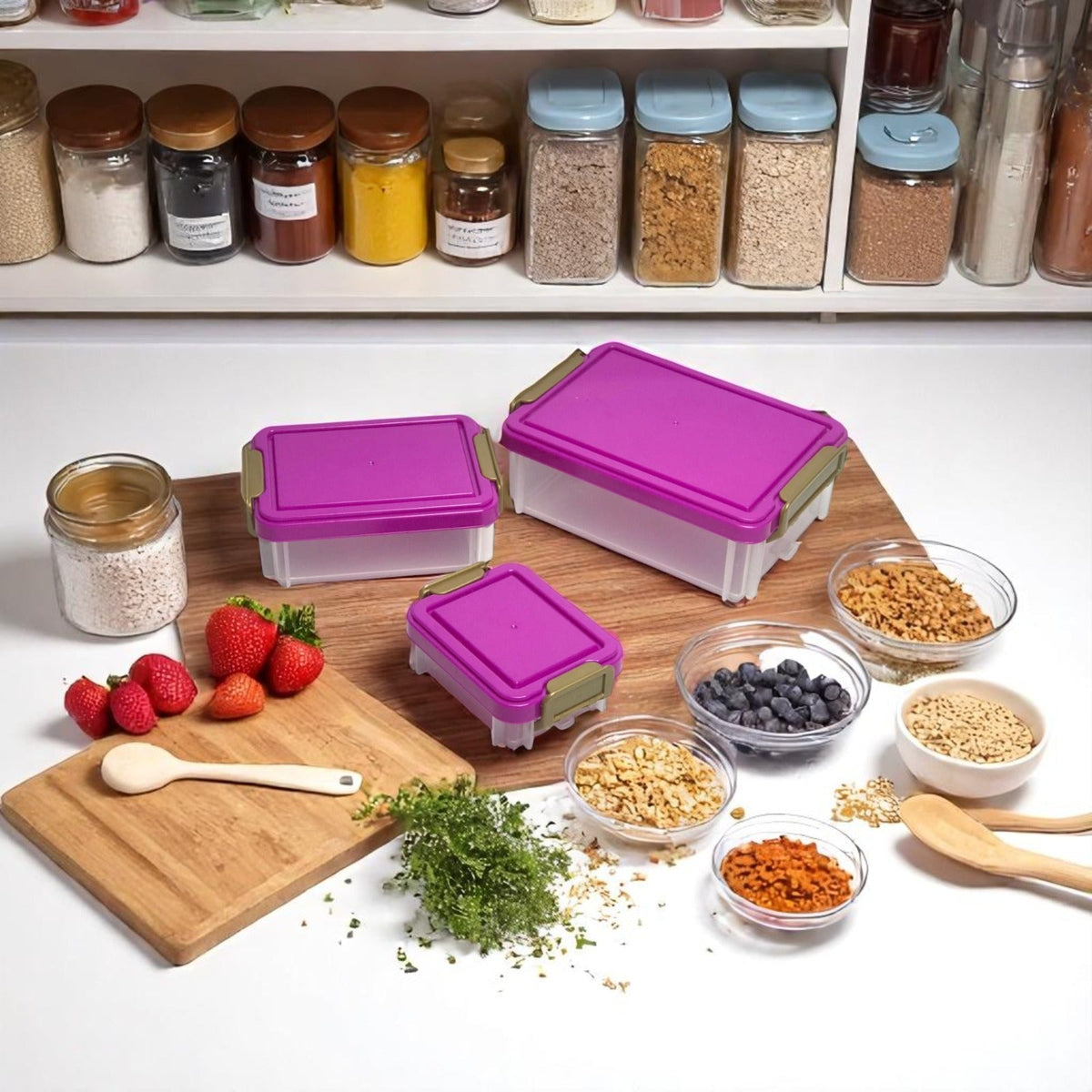 Stackable Smart PP Storage Box Set of 3