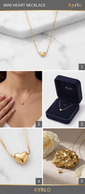 Mini Gold Heart Pendant Necklace – Kyrlo